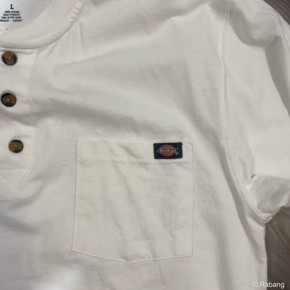 Dickies White Long Sleeve Tee Classic Essential - Picture 9 of 9